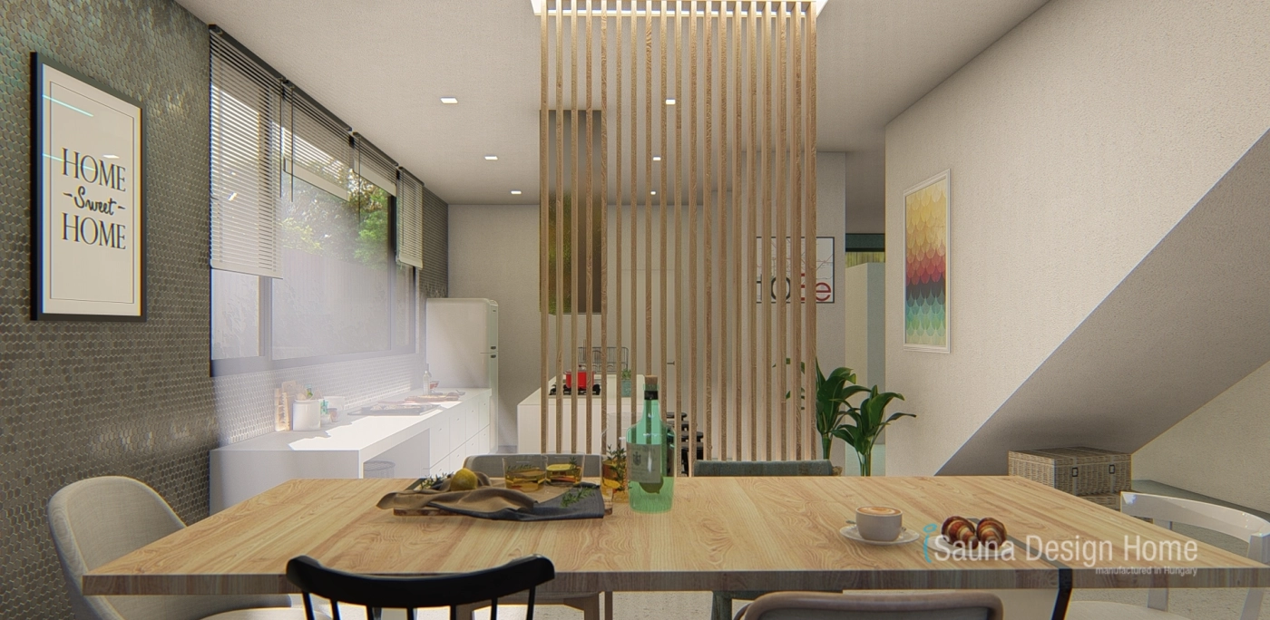 Individueller Raumtrenner aus Holz