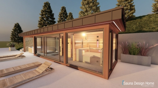 Kombinierte sauna