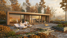 Luxuriöses Wellnesshaus