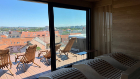 Exklusives Panorama Terrasse Wellness Saunahaus