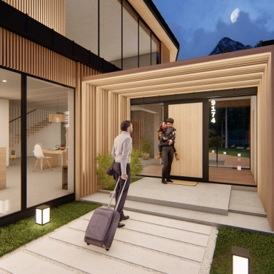 Wandverkleidung Holz für den Außenberiech