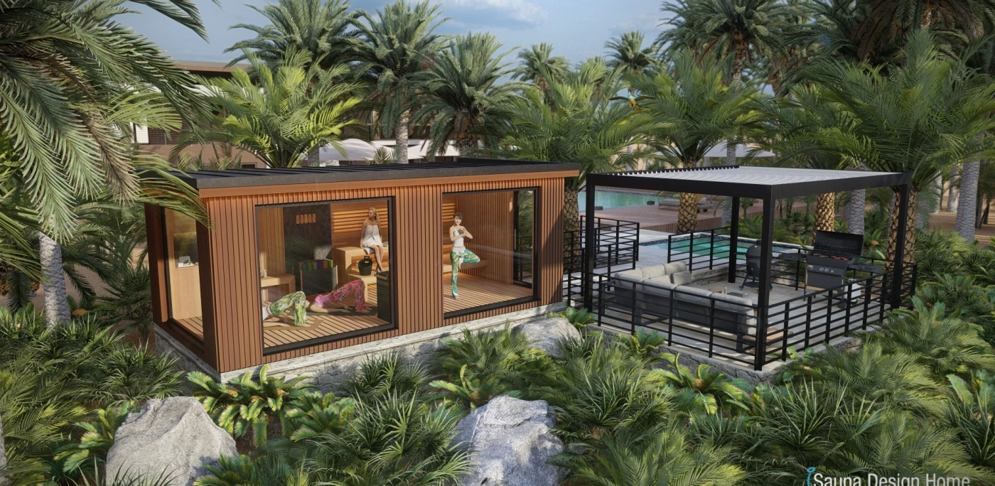 Hot-Yoga-Studio in Ihrem Garten