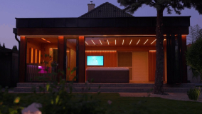 Wellness Haus im Garten mit Sauna und Whirlpool