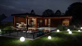 Wellnesshaus mit Außenpool