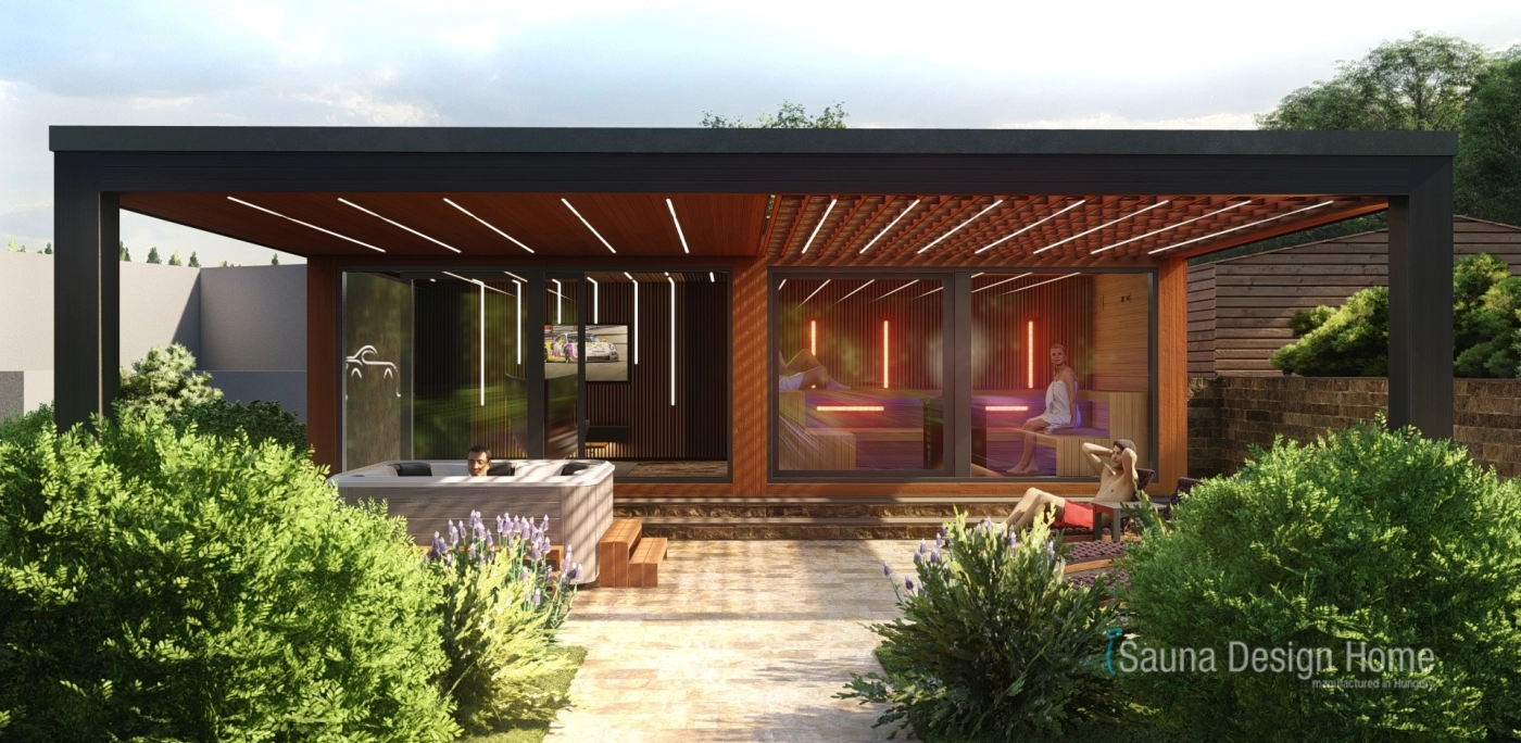 Außen Saunahausbau Wien