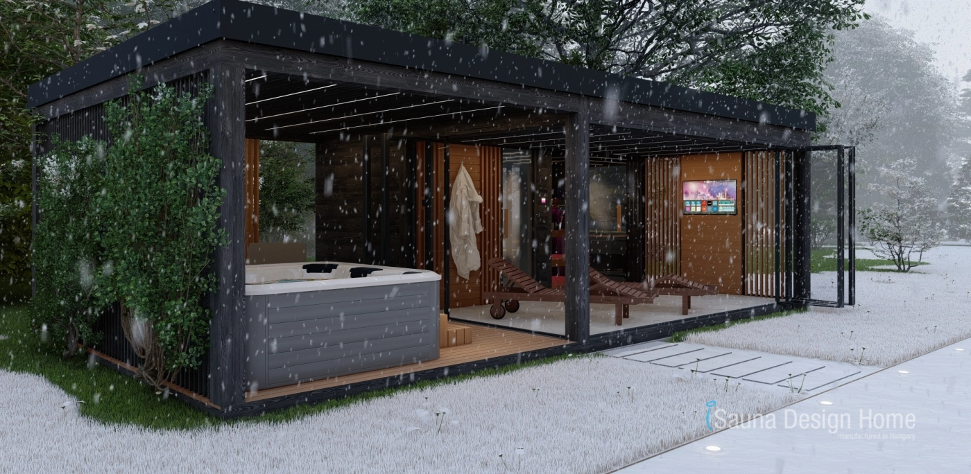 Saunahaus mit Whirlpool Wien