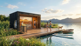 Exklusive Gartensauna