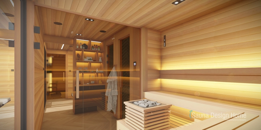 Innenansicht der Sauna