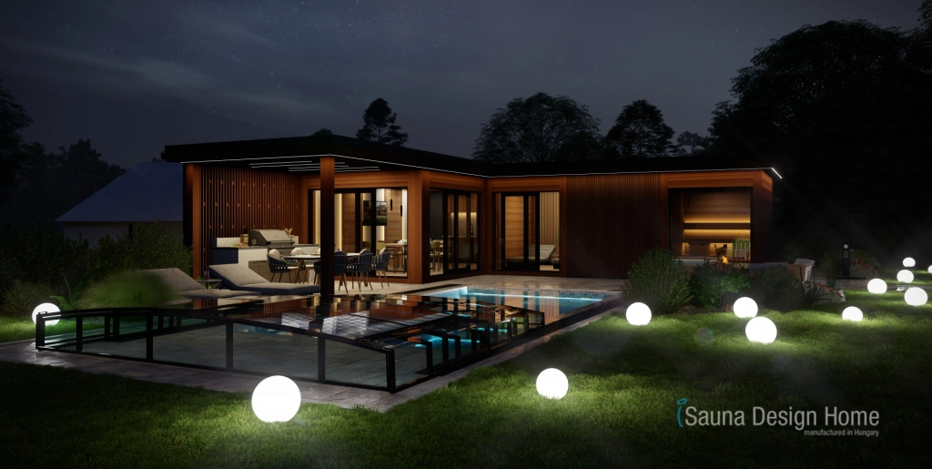 Wellnesshaus mit Außenpool