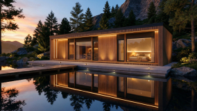 Mini Ferienhaus mit Sauna