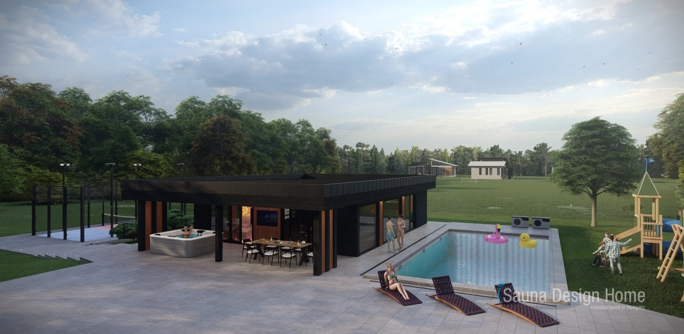 Premium Wellness Saunahaus, Wellness Wohnhaus