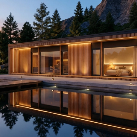 Premium Wellness Tiny House mit Sauna