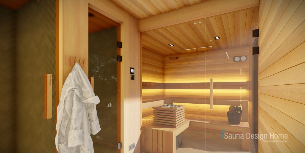 Sauna und Dusche
