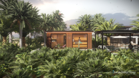 Saunahaus mit Yogastudio