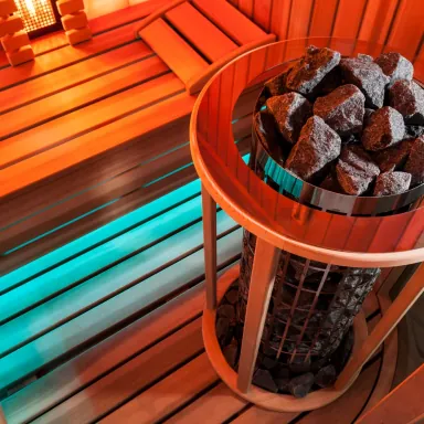 Exklusives Design Sauna
