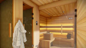 Sauna und Dusche