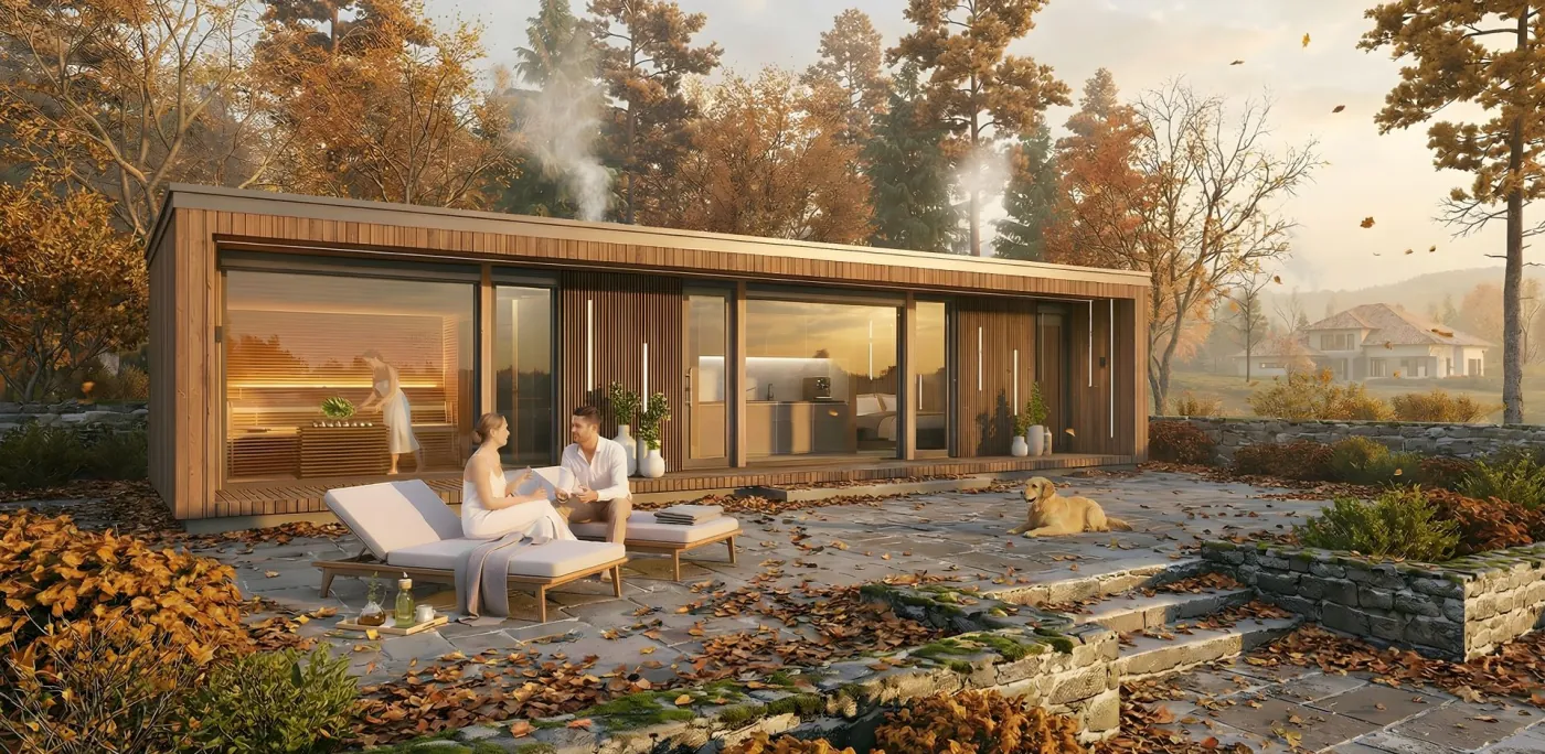 Luxuriöses Wellnesshaus
