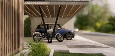 Wandverkleidung, Thermowood Wandverkleidung