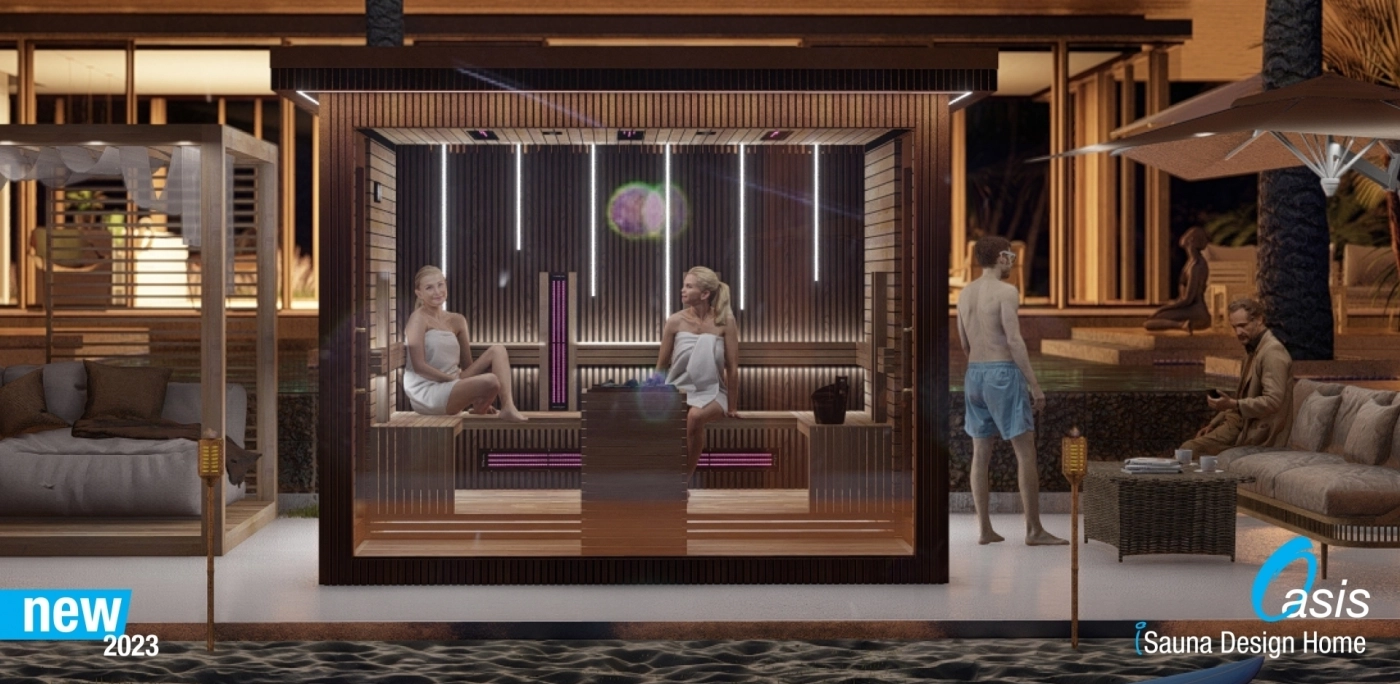 Panorama Aussensauna Oasis