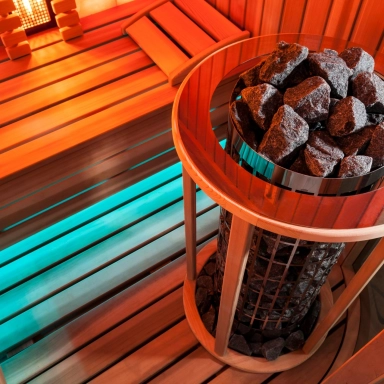 Exklusives Design Sauna