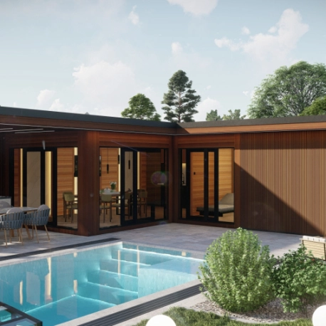 Maßgeschneidertes Premium Wellnesshaus