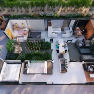 Aufbau des M4 Ferienhauses