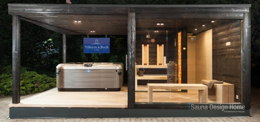 Sauna whirlpool kombination